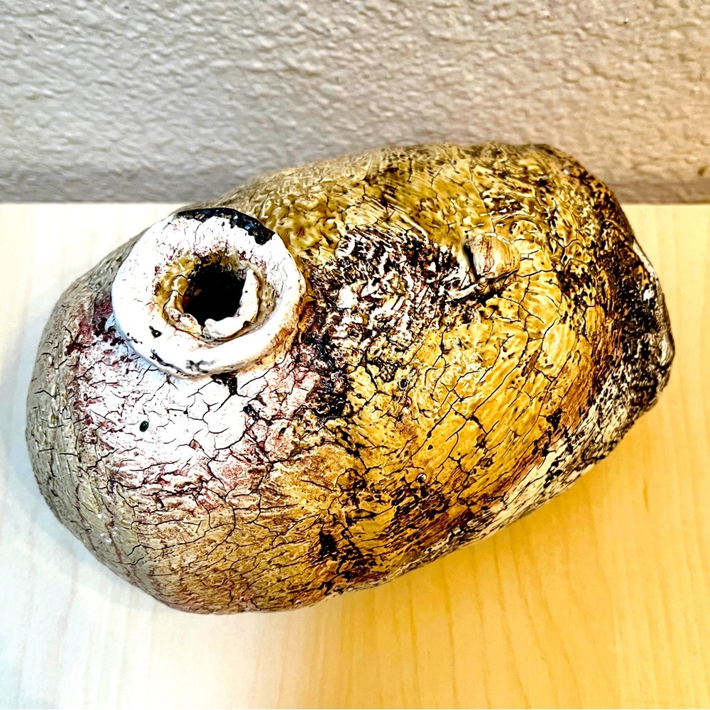 Vase Wabi Sabi by S.Colby Ceramic Artist. Wheel thrown & altered. New